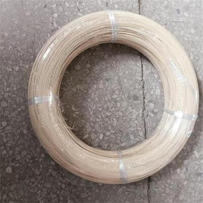 سیم برا گالوانیزه با روکش نایلون PET بژ 0.8 میلی متر 0.9 میلی متر